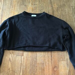 Black Cropped Sweater